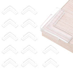 uxcell star-shaped corner protectors on a table edge for child safety