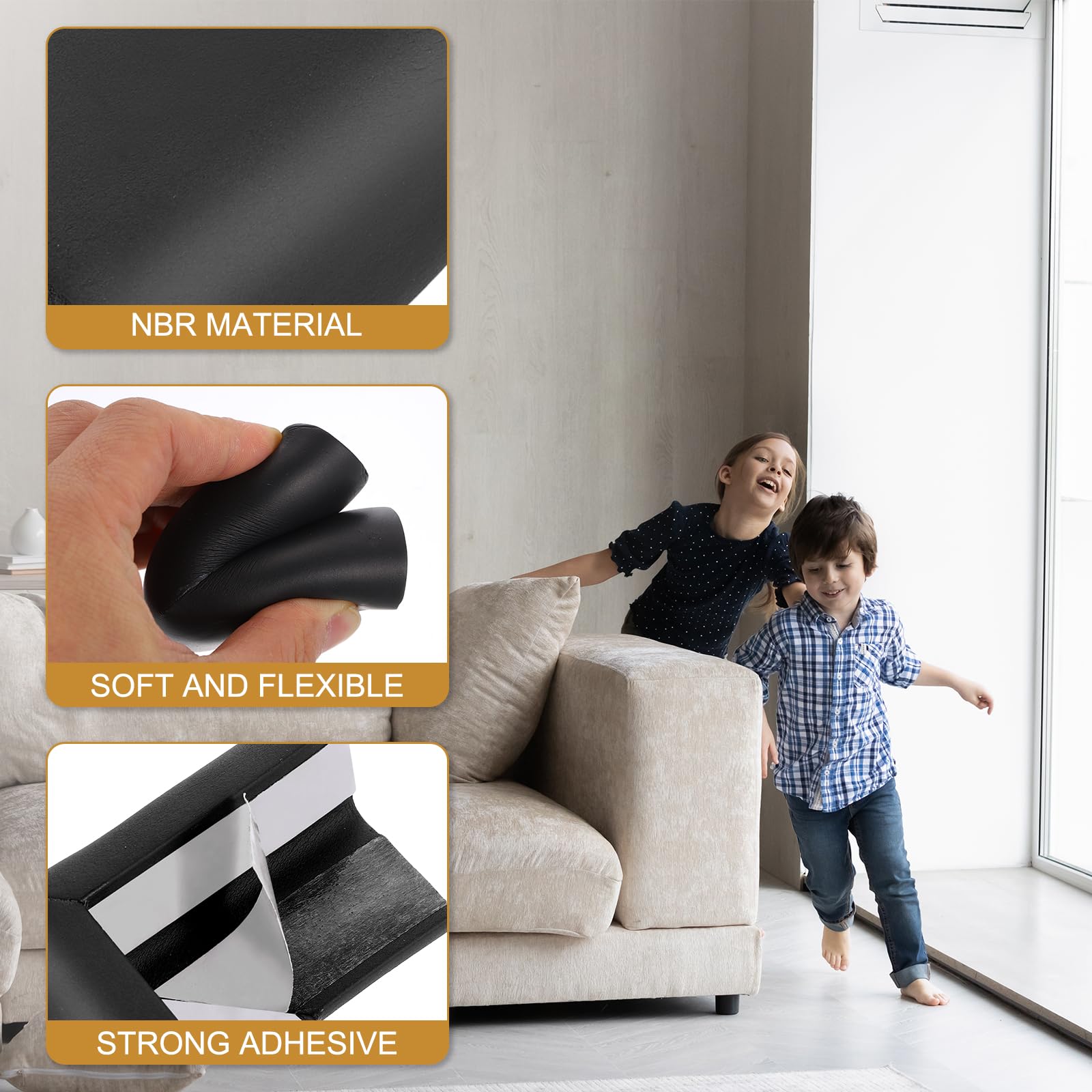 uxcell transparent adhesive back corner protectors blend with furniture while staying secure
