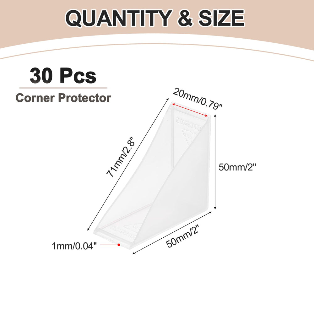 uxcell triangle glass corner protector 50mm right-angle guards cushion corners during transport