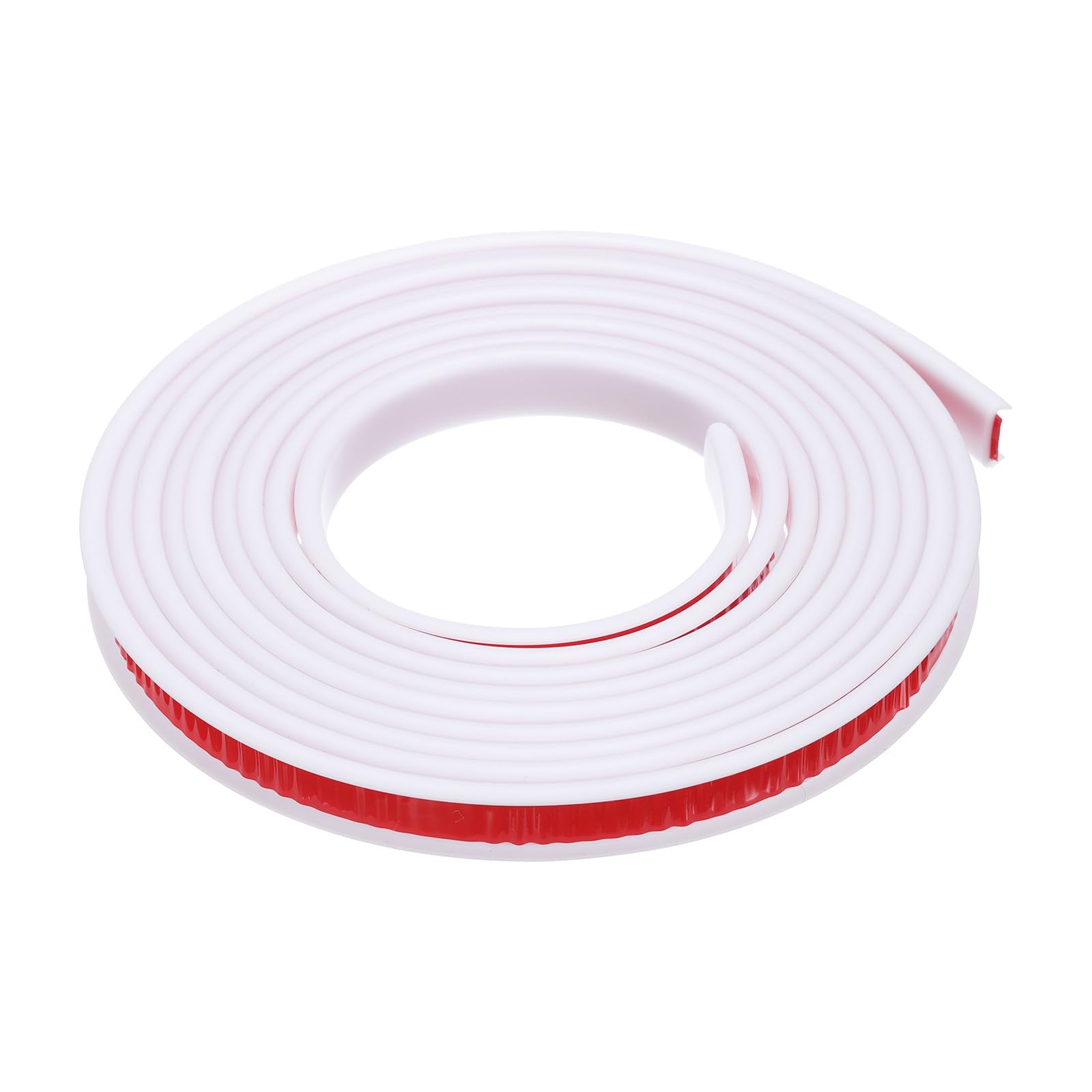 Uxcell U-Shape Edge Banding, white close-up showing durable edge protection for furniture.