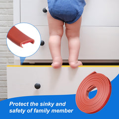 uxcell U-shape edge protector complements wood tones and durability.