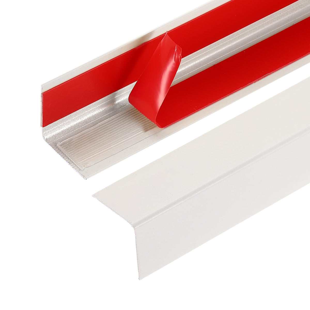 uxcell wall corner guard in milk brown with adhesive backing for quick, drill-free installation