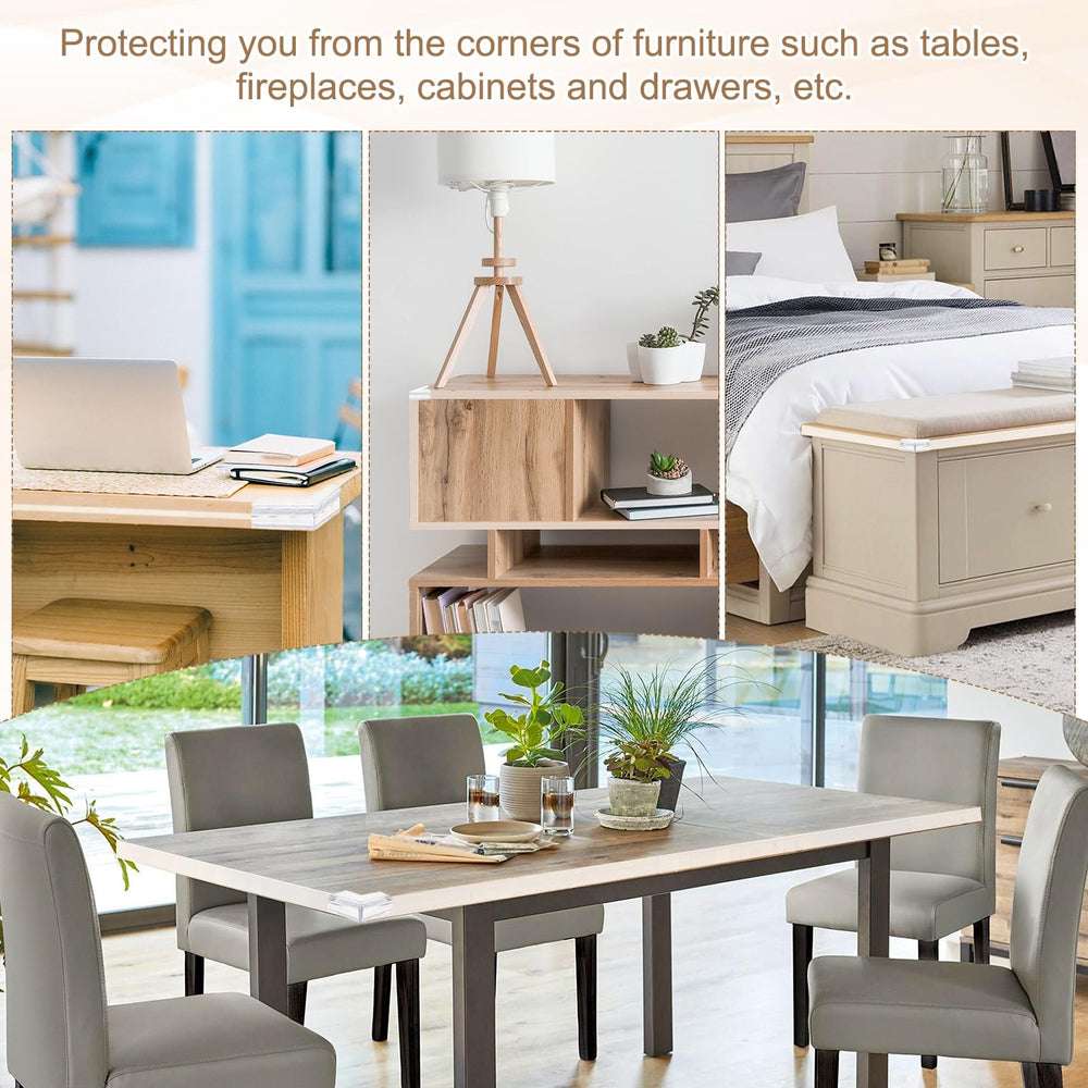 uxcell waterproof PVC corner bumper suitable for wood, glass, and tile surfaces.