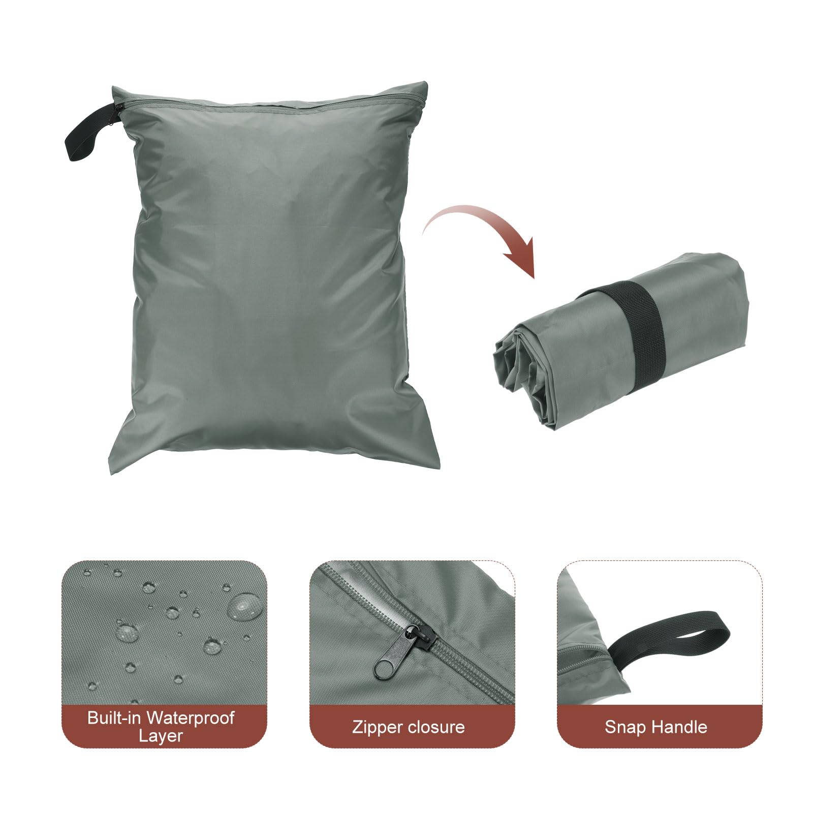 uxcell 210D oxford fabric wet/dry bag is lightweight and durable.