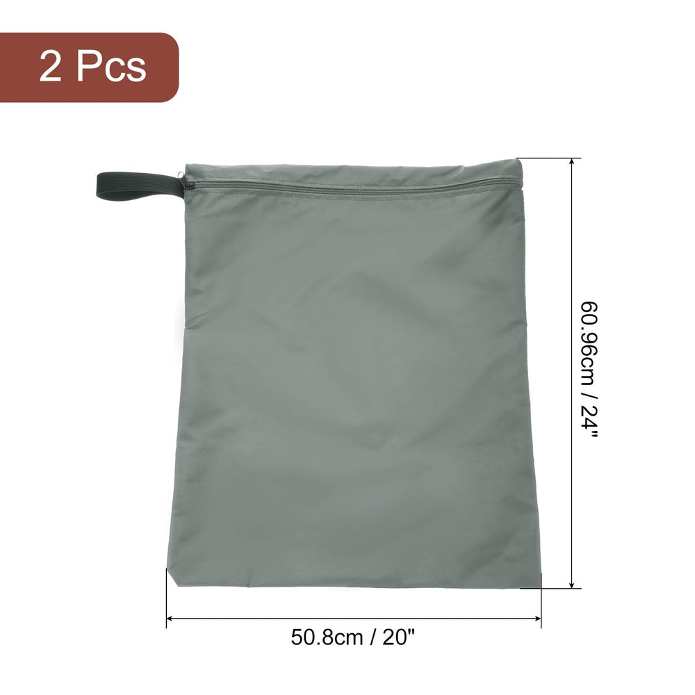 uxcell wet/dry bag with two compartments keeps clean and dirty items separate.