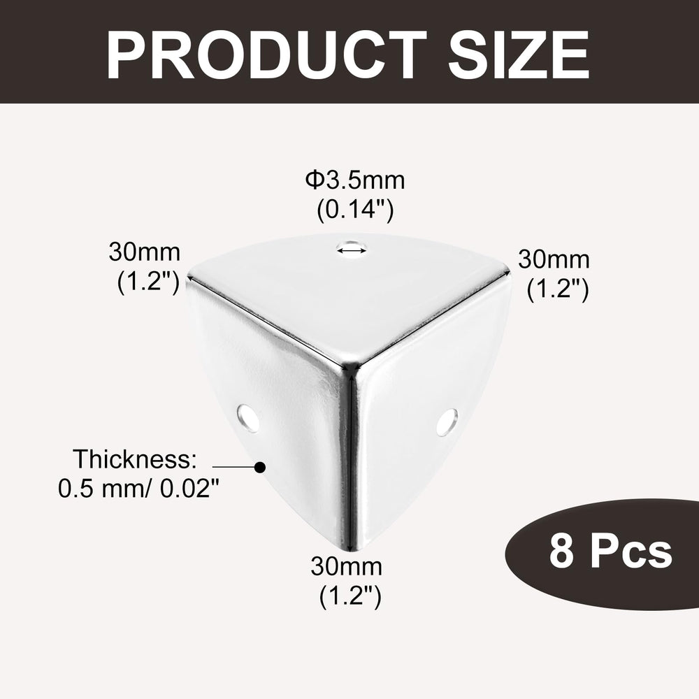 uxcell zinc alloy edge guard for cabinet corners with three mounting holes