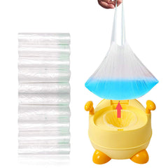 UYICOO 100-pack potty liners with drawstring for sanitary disposal