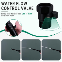 V-Frankness douche nozzle with smooth metal design for comfort