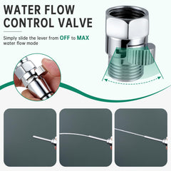 V-Frankness flow-control valve enables easy pressure adjustment for comfortable use.