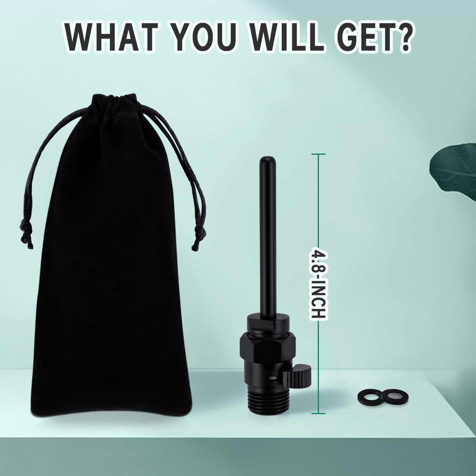 V-Frankness matte black finish enema system looks discreet and modern