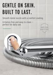 V-Frankness metal shower nozzle for versatile cleansing experiences