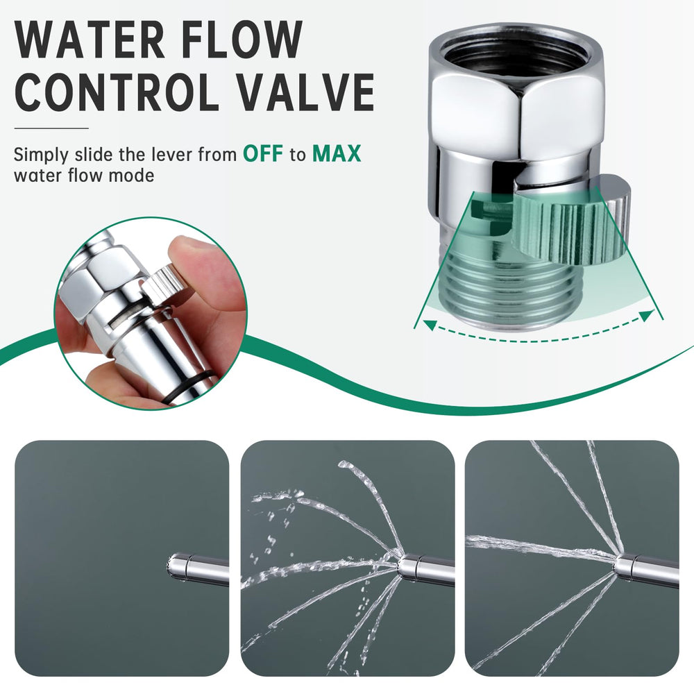 V-Frankness polished chrome nozzle close-up showing smooth surface for gentle use.