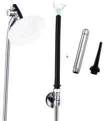 V-Frankness shower enema system with hose attachment offers flexible cleaning