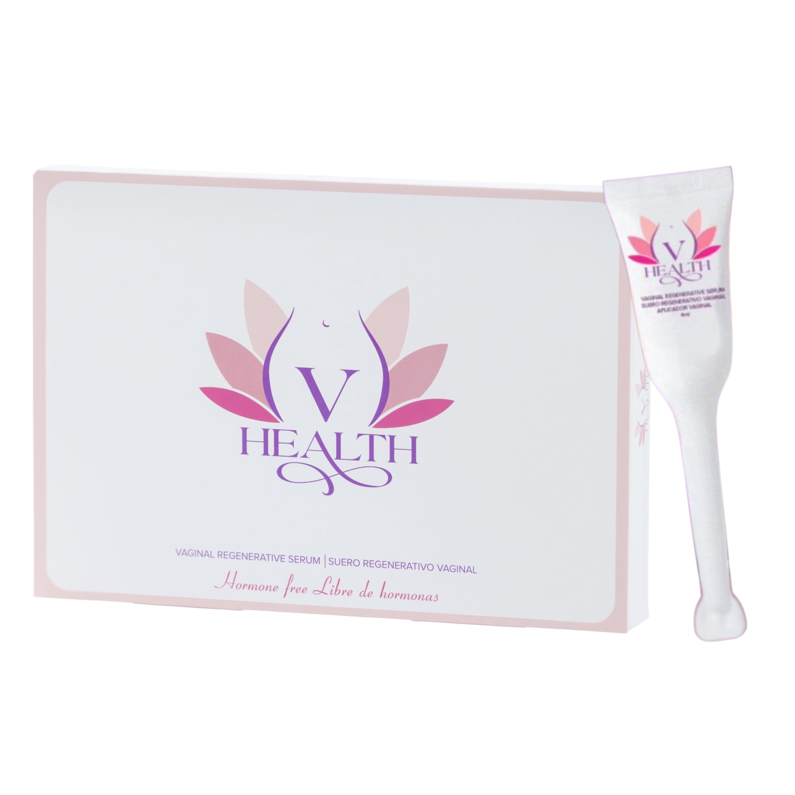 V-HEALTH Advanced Regenerative Vaginal Medicine 6-applicator close-up for easy daily hydration.