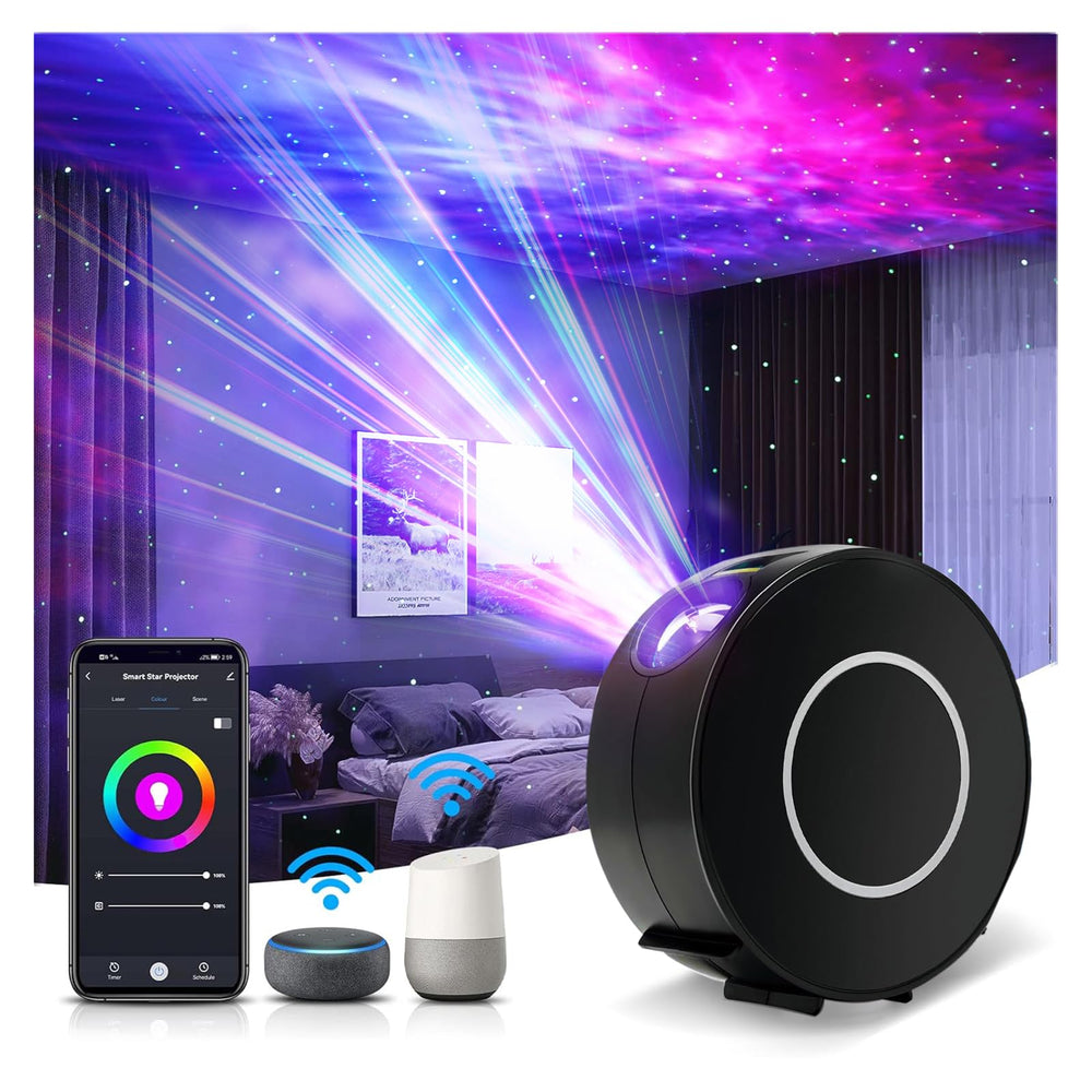 V JULES.V Galaxy Projector creates immersive starry skies on your bedroom ceiling.