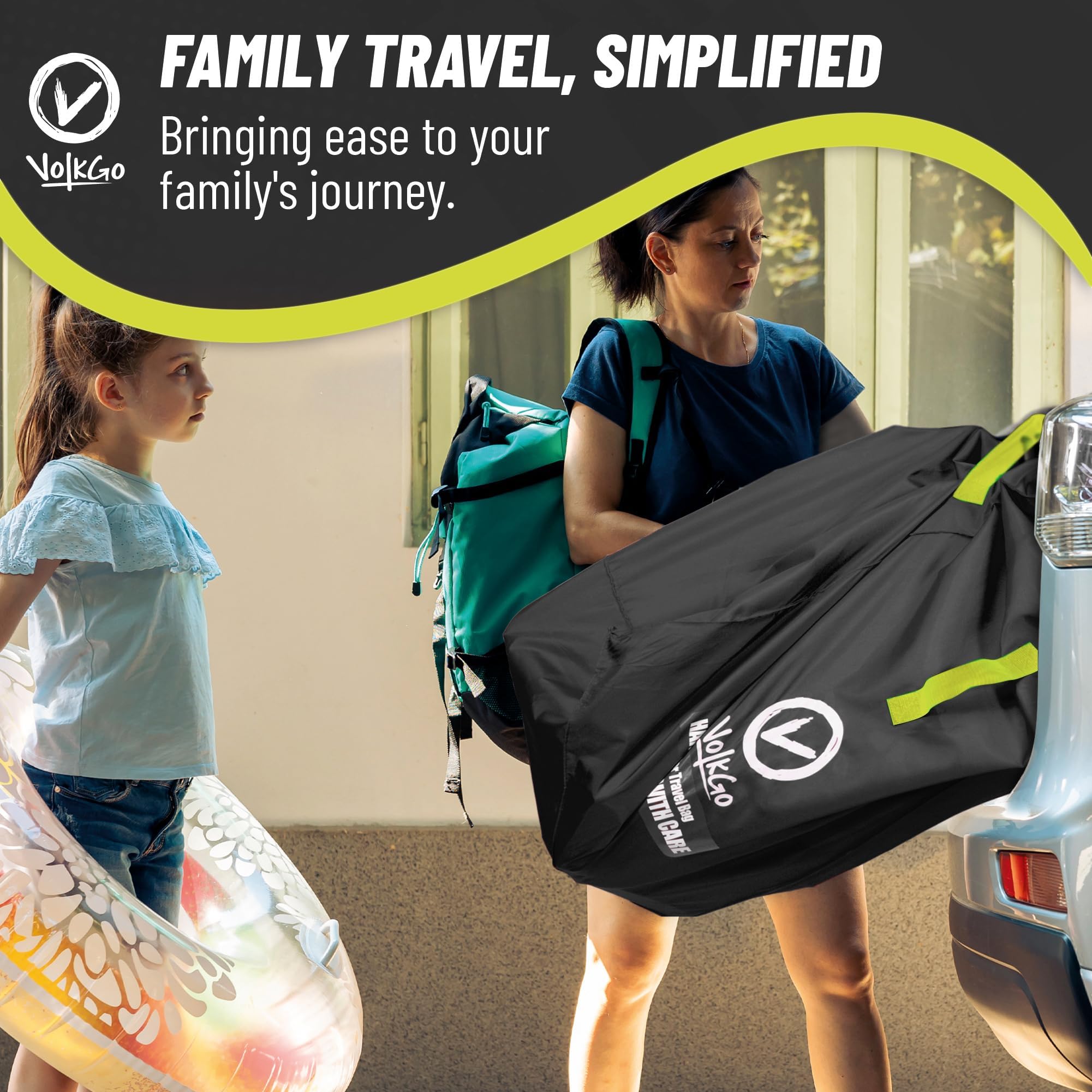 V VOLKGO compact storage when the bag is not in use