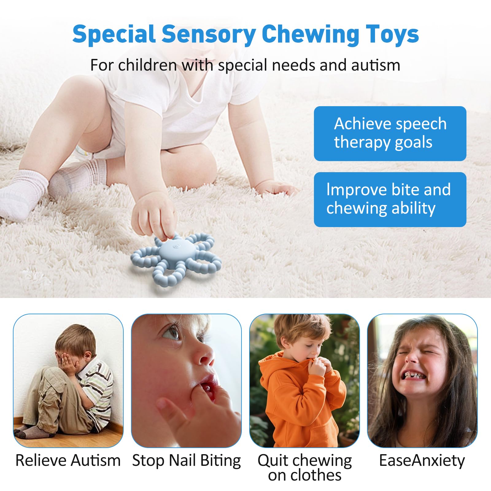 V7T7V7 compact teether fits small hands for steady chewing.
