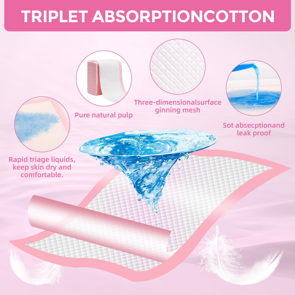 Vabrloy disposable pads ready for travel or daycare with compact packaging.