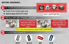 Vadiff silicone knob protectors heat resistant up to 430°F
