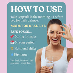 Vagilin herbal ingredients featuring sage, parsley, and coriander for natural harmony.