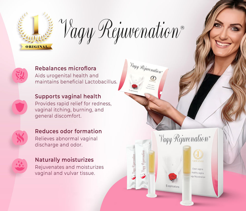 Vagy Rejuvenation gel being gently applied for comfort