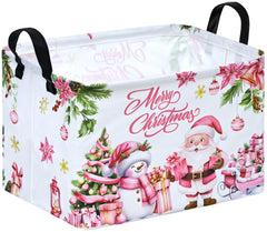 VAIVUSTO Christmas Basket front view for stylish home storage.