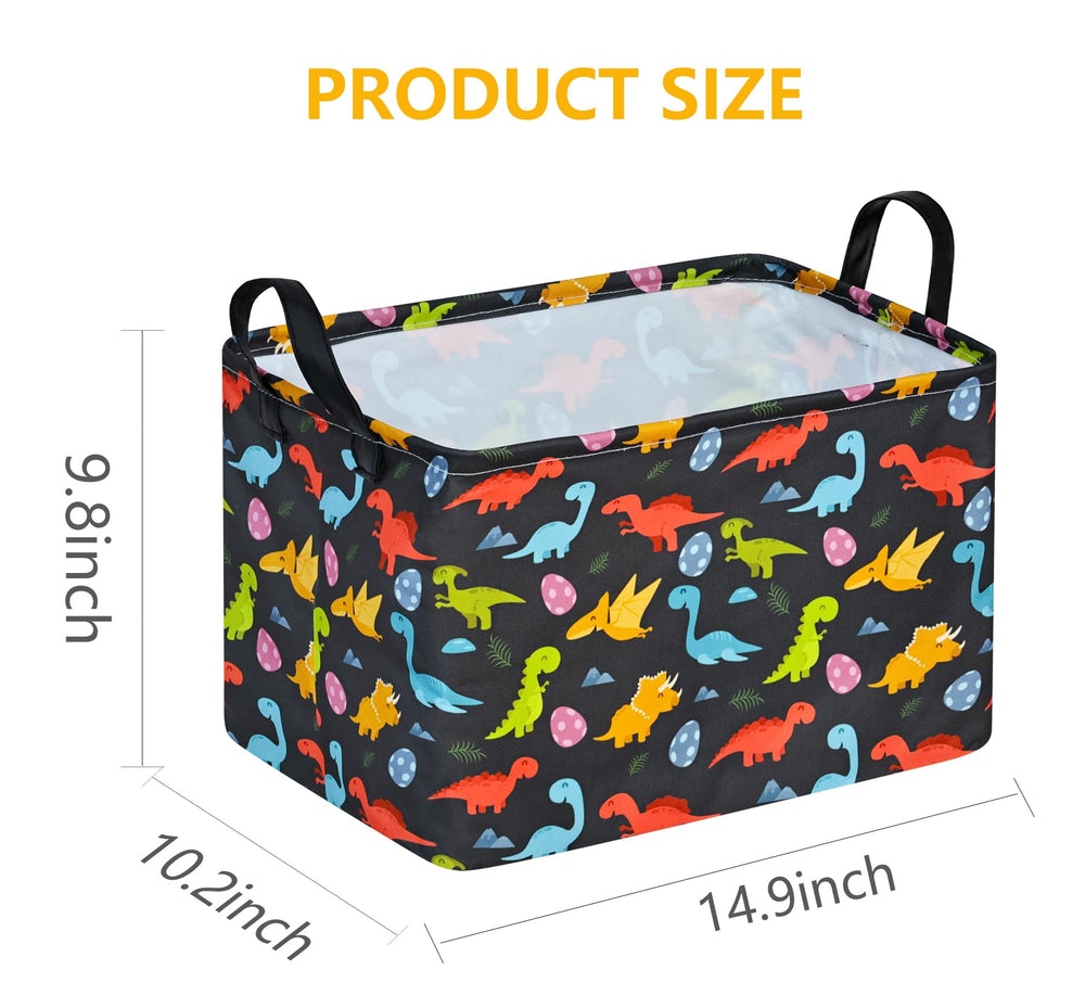 VAIVUSTO Easter bunny storage bin adds cute decor while keeping kids' toys tidy.