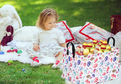 VAIVUSTO Easter Storage Basket measures 14.9x10.2x9.8 inches for nursery use.