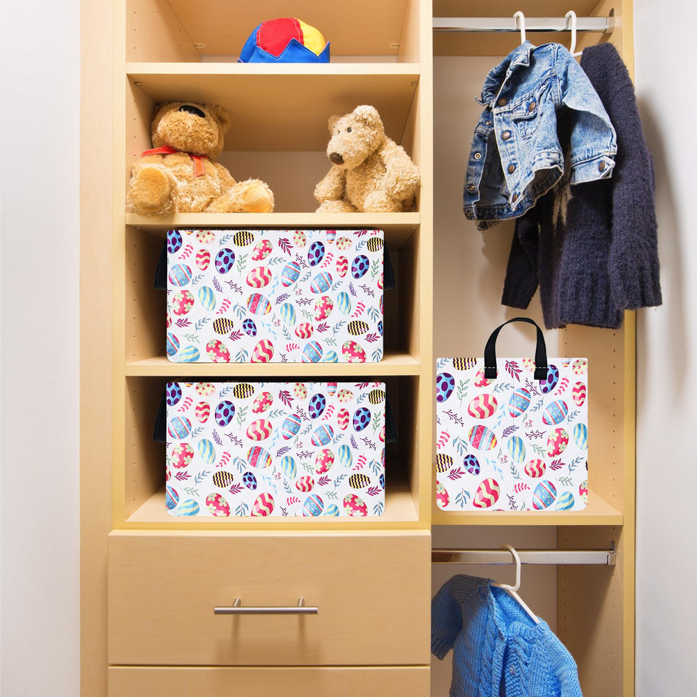 VAIVUSTO Easter Storage Basket folds flat for space-saving storage.