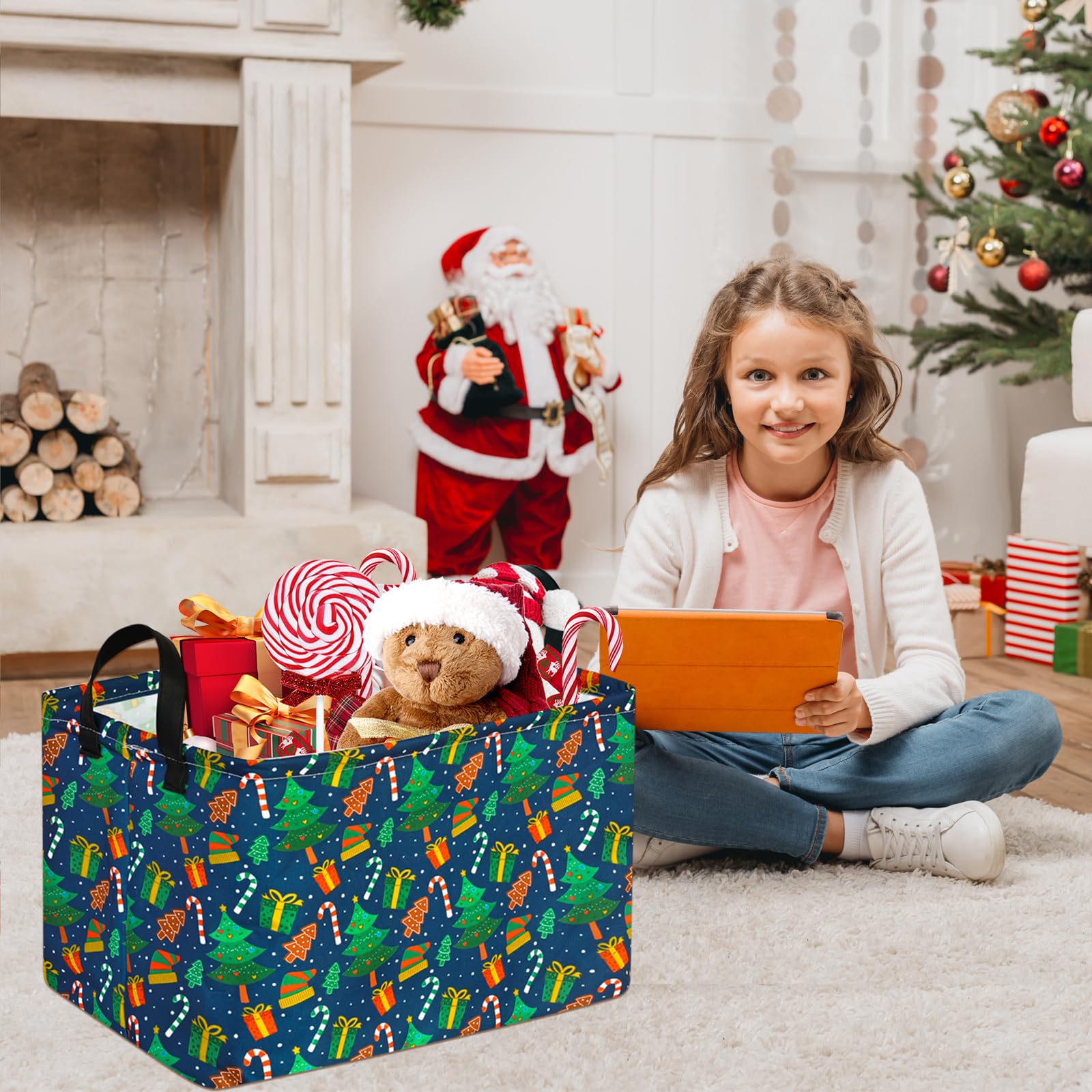 VAIVUSTO toy organizer basket keeps clutter tidy in kids' rooms.