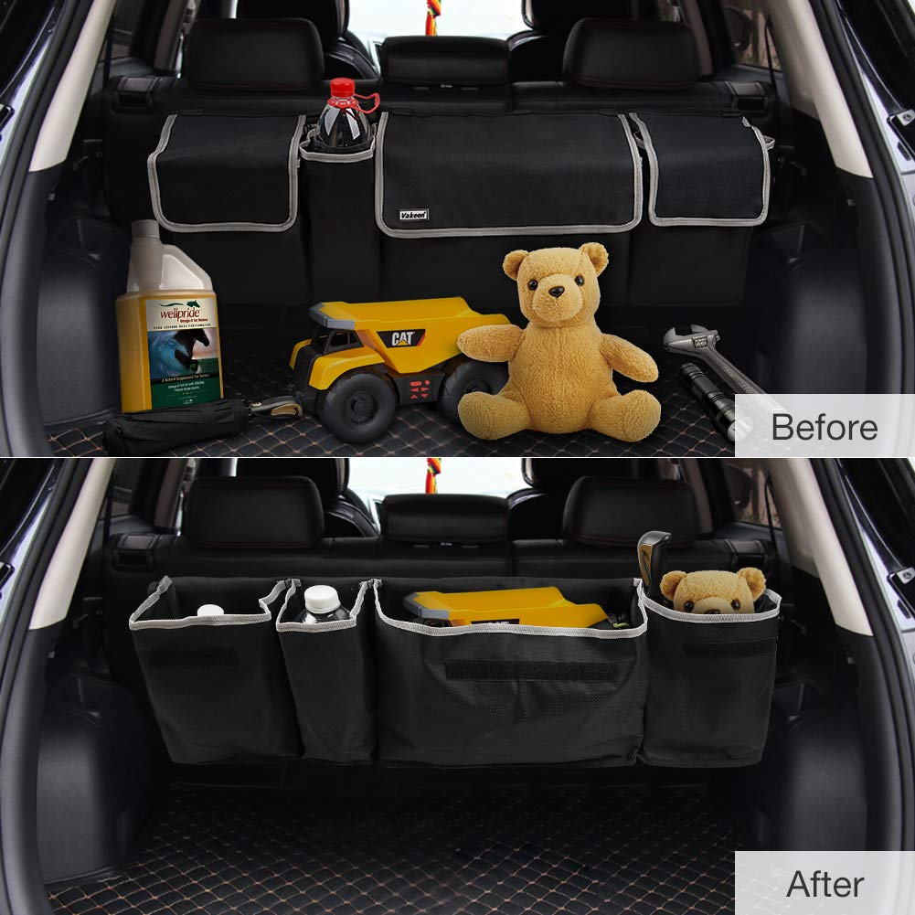 Vakeen Adjustable Strap secures organizer to seats for versatile fit.