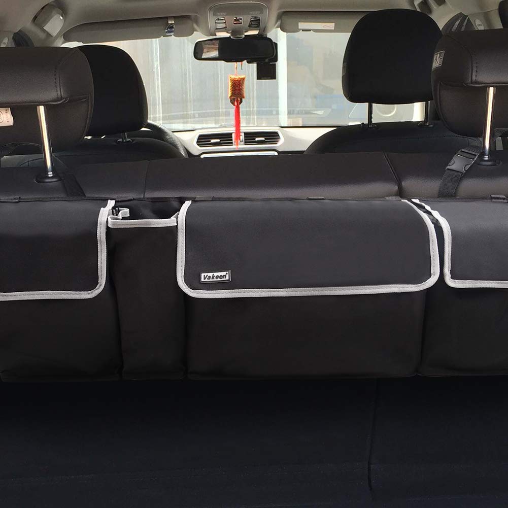 Vakeen SUV and Car Organizer fitted in most vehicles for easy use.