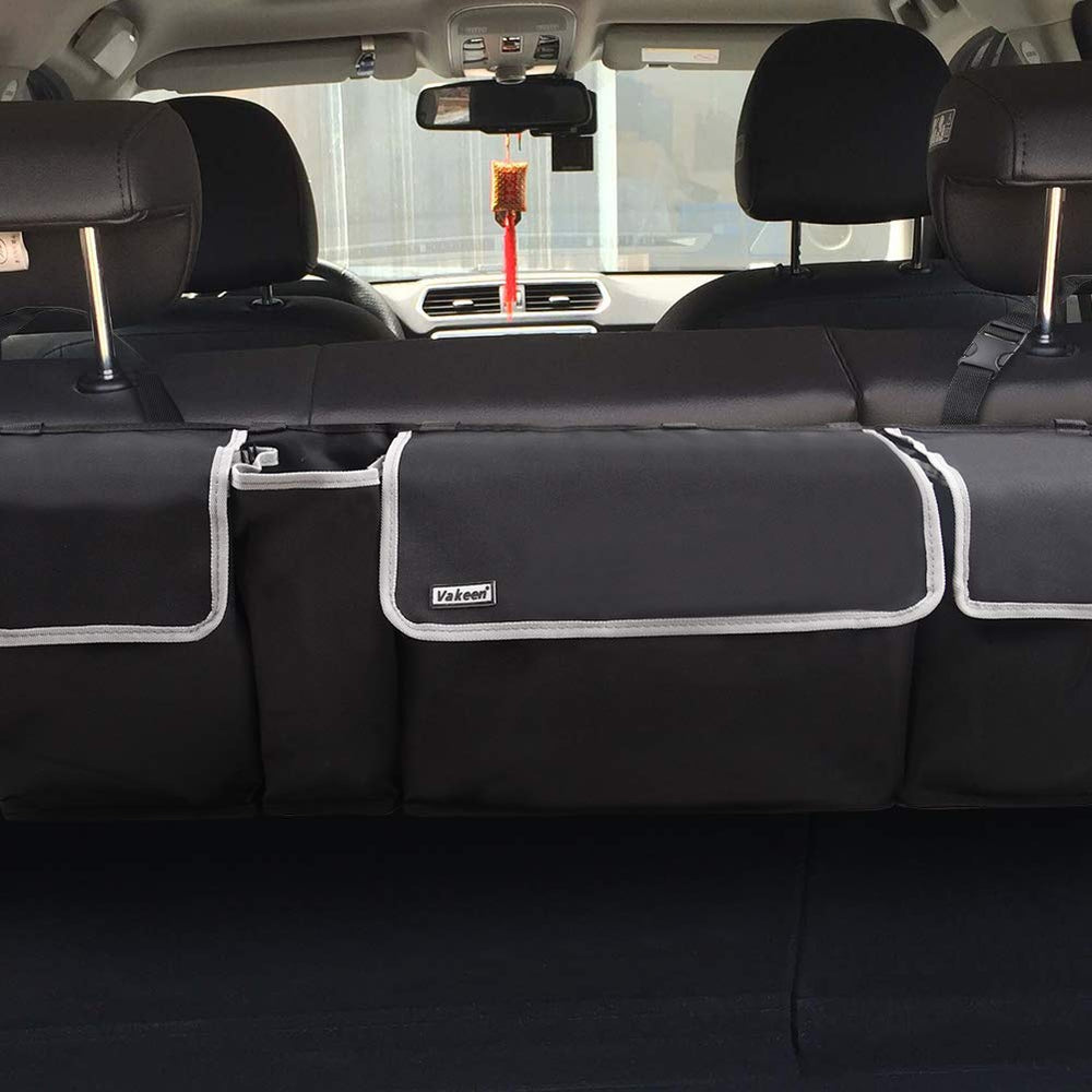 Vakeen SUV and Car Organizer fitted in most vehicles for easy use.