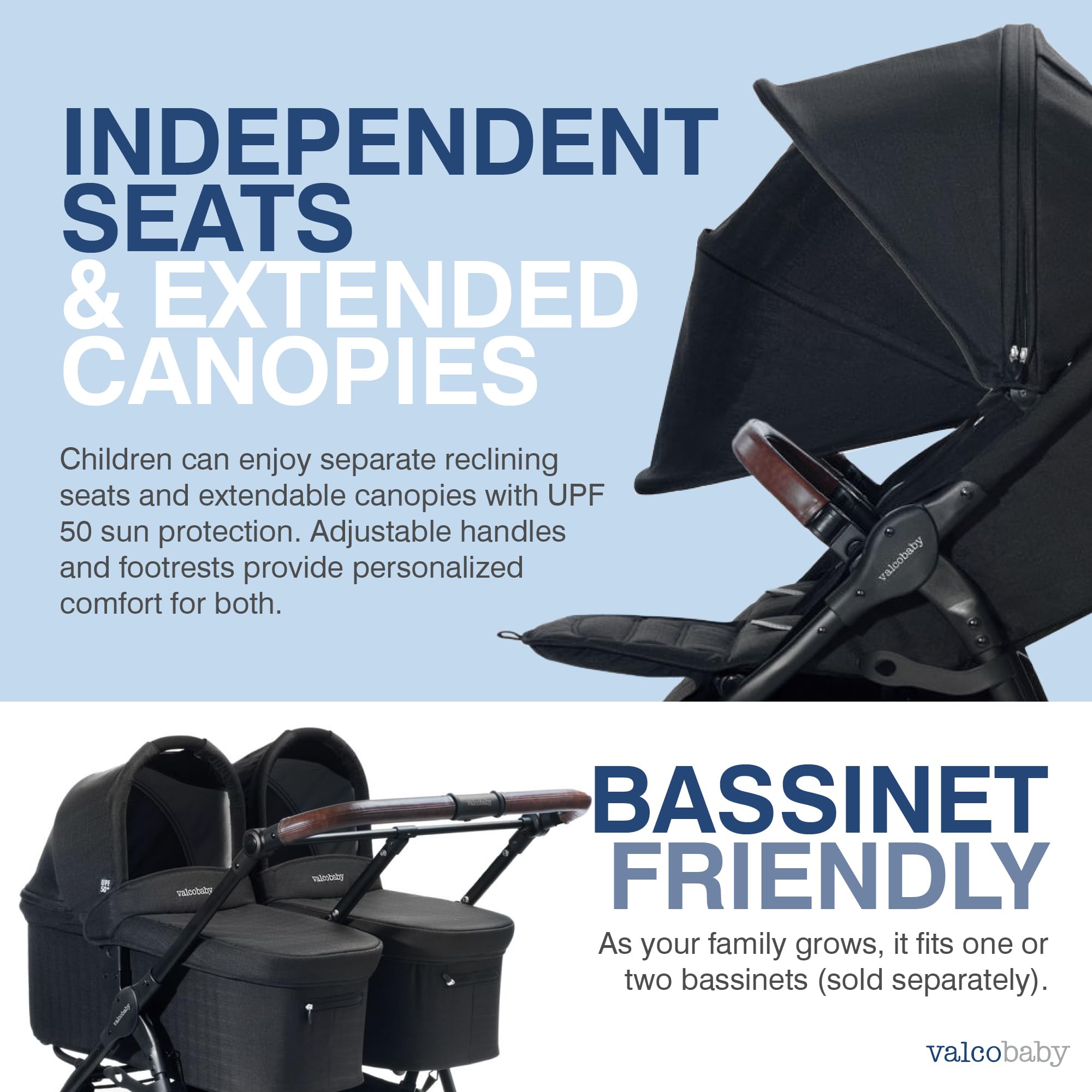 Five-point harness and napper bars on Trend Duo