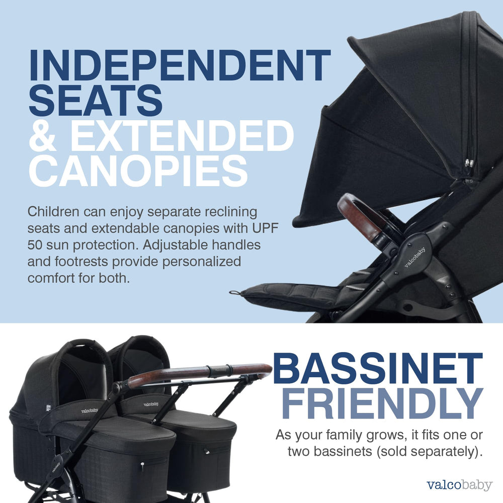 Five-point harness and napper bars on Trend Duo