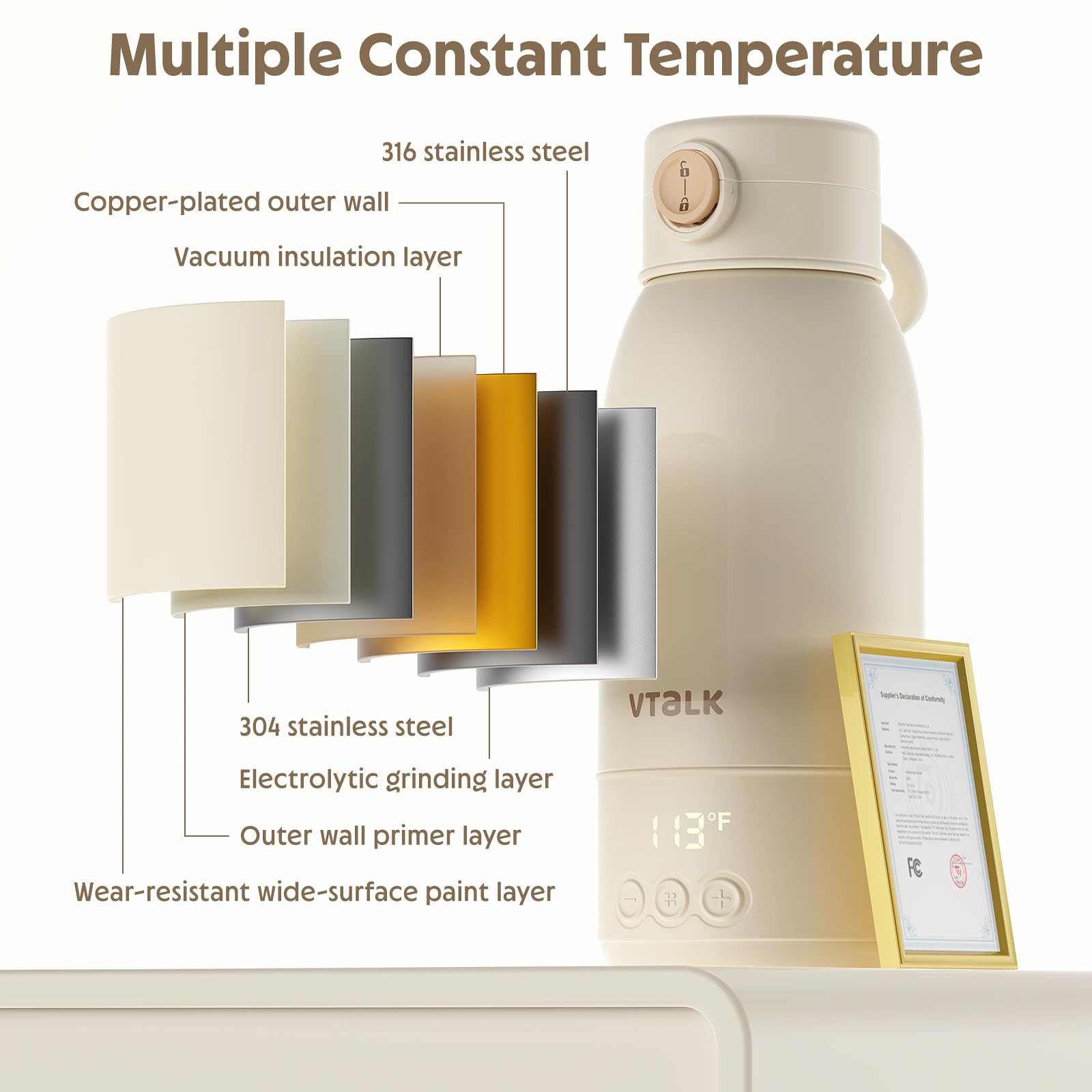 ValueTalks on-the-go warmer ideal for cars, planes, and camping.