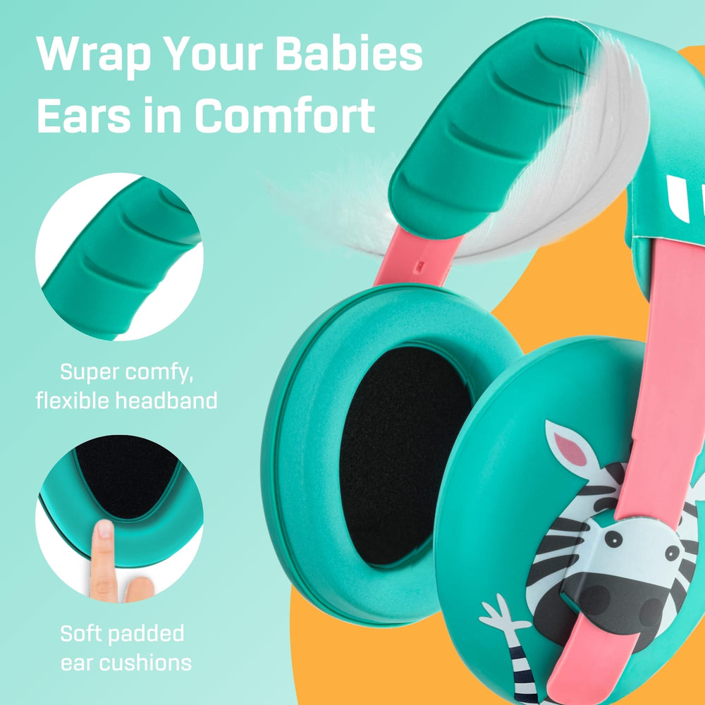 Broad-spectrum noise reduction in Vanderfields Ziggy ear protection.
