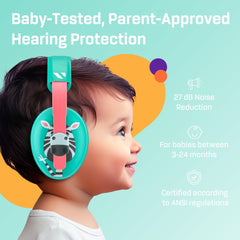 Ziggy zebra ear muffs with soft padded cups for comfort.