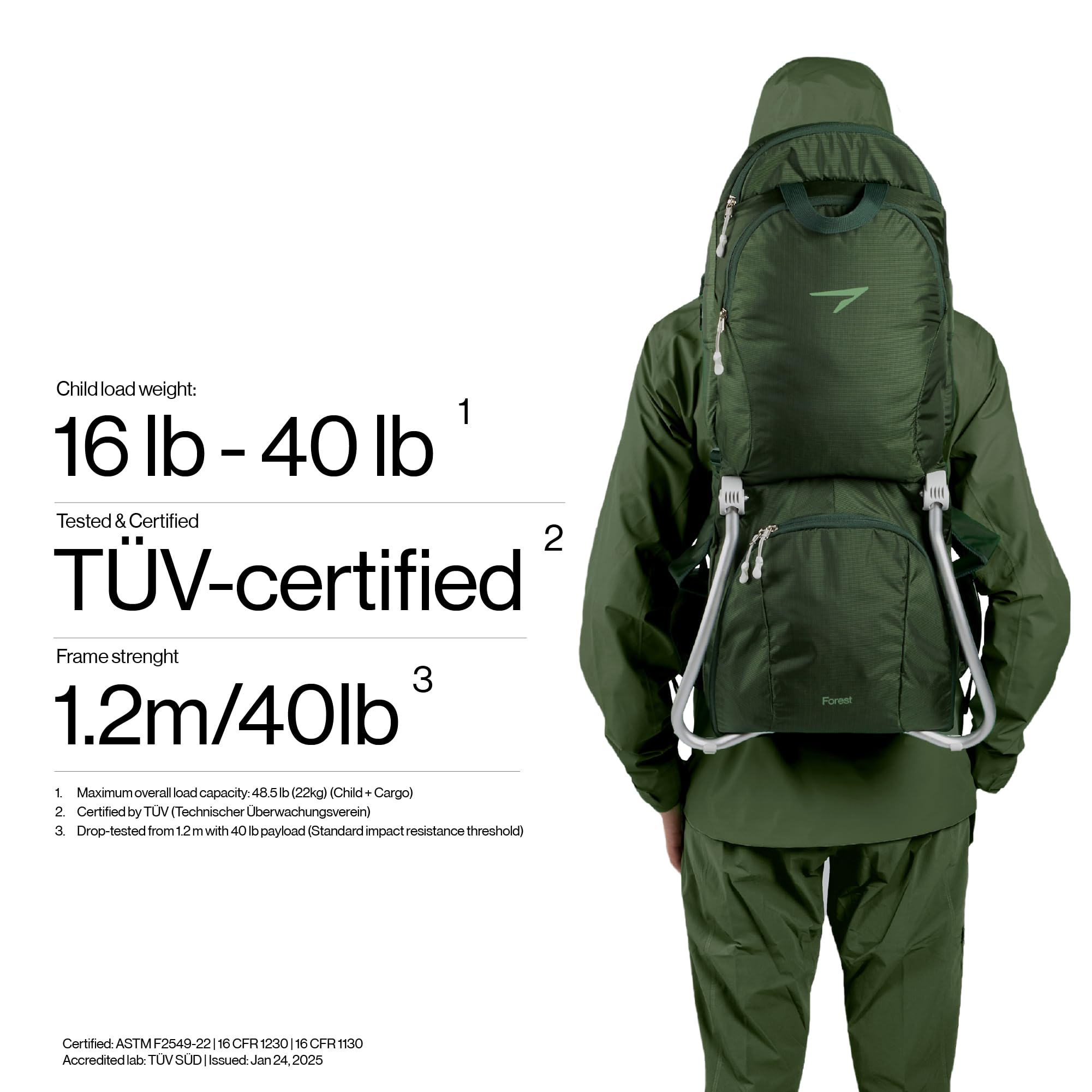 Vandra Forest sunshade with UPF 50+ protects child during sunny hikes.