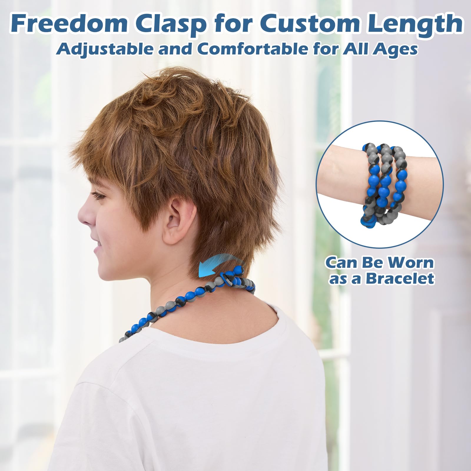 Vanelioris chew necklace close-up highlights soft silicone chewing surface