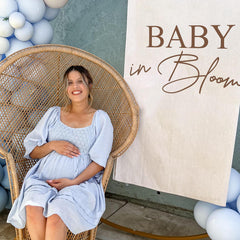 VANGNING Baby in Bloom window decal brings rustic charm to any space