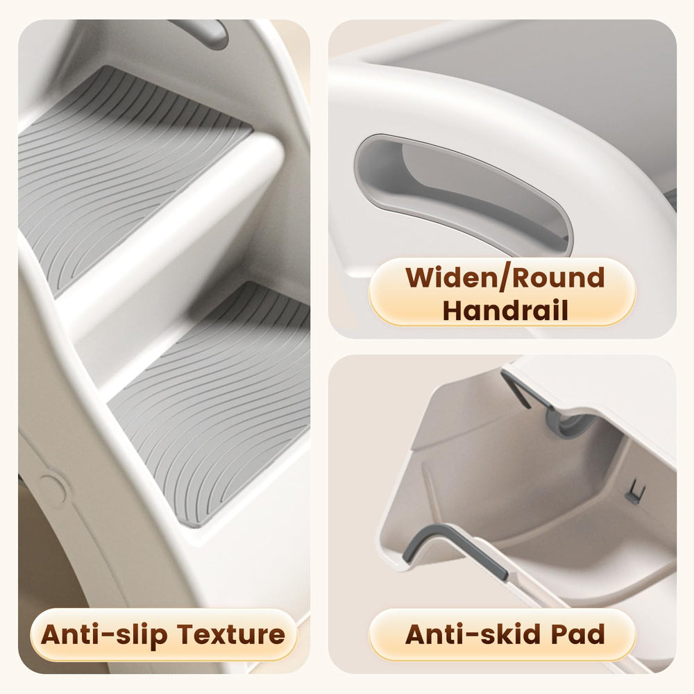 Vanpolchy anti-tip base keeps kids secure during routines.
