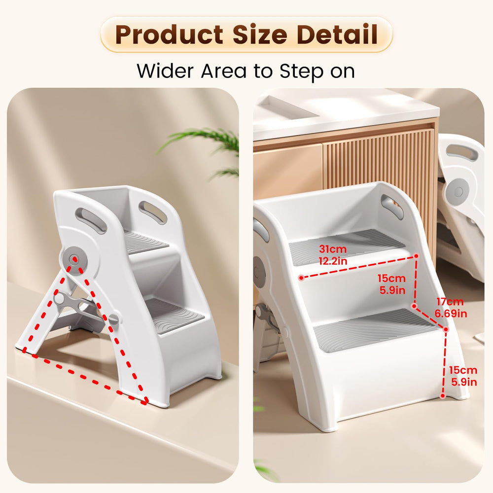Vanpolchy folding mechanism locks securely for quick setup.