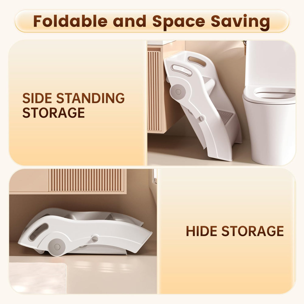 Vanpolchy non-slip steps support safe climbing for toddlers.