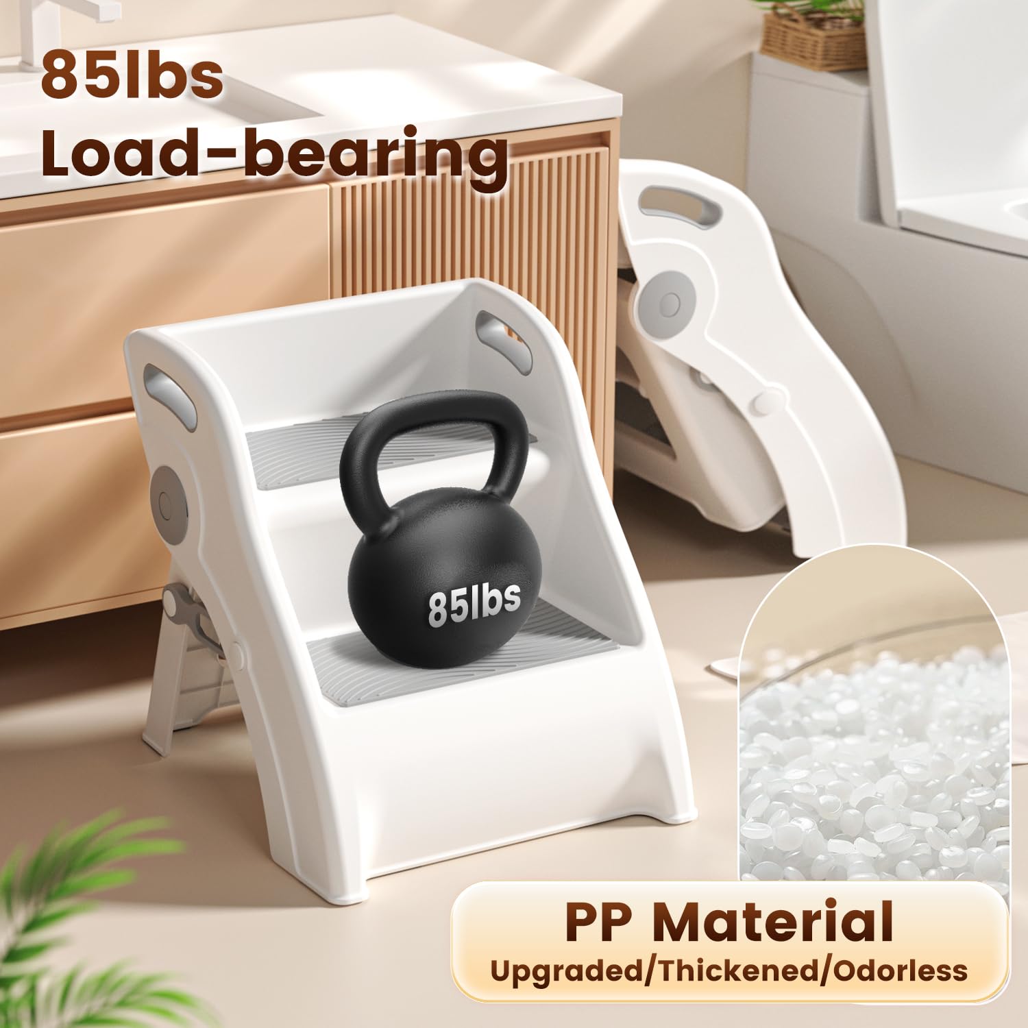 Vanpolchy sturdy side handles simplify carrying for parents.