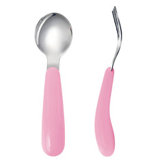 VANRA toddler spoon with deep bowl for easy scooping and self-feeding.