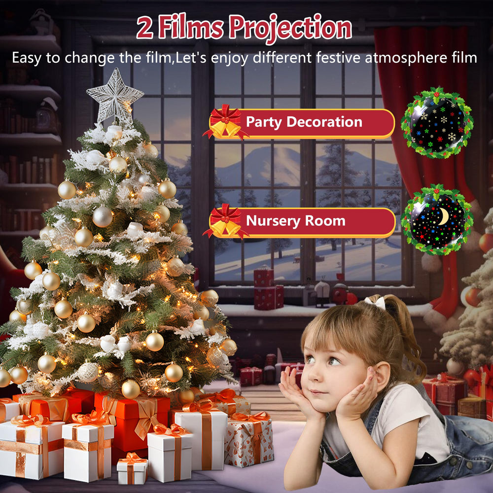 VANSHINIEER 360° rotation projection for dynamic light show