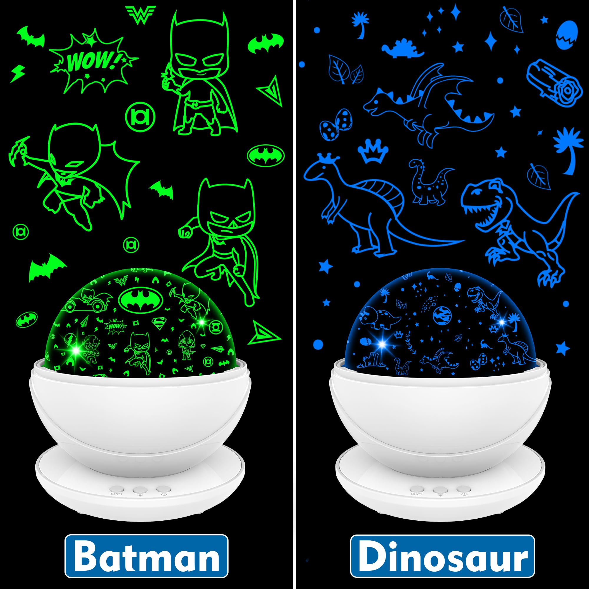 VANSHINIEER Dino theme film creates friendly nursery ambience.