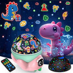 VANSHINIEER pink dinosaur night light emits a comforting bedtime glow for kids