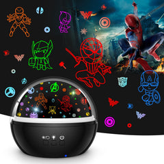 VANSHINIEER spiderman theme projection boosts nighttime comfort for kids.